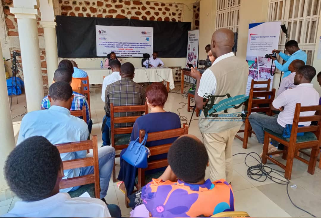 Bukavu : des journalistes échangent sur la liberté de la presse en période électorale